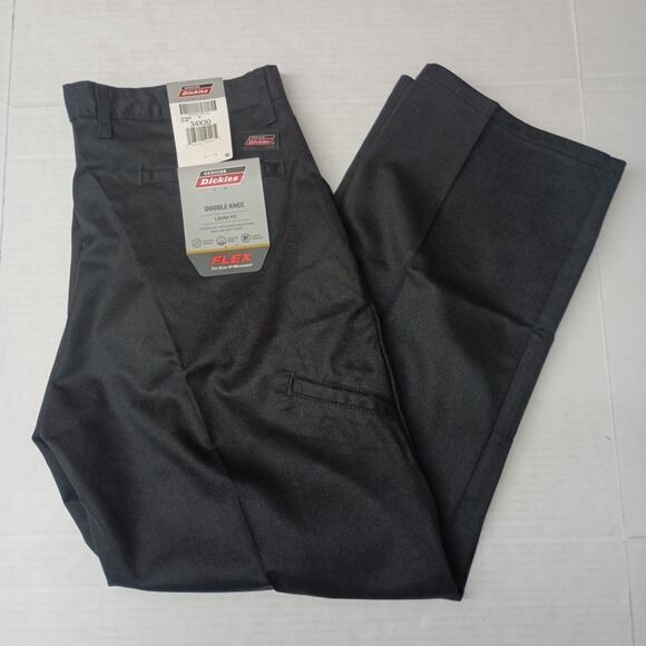 Dickies Loose Fit Double Knee Work Pants Men's 34x30 Black Straight Leg - Picture 1 of 7